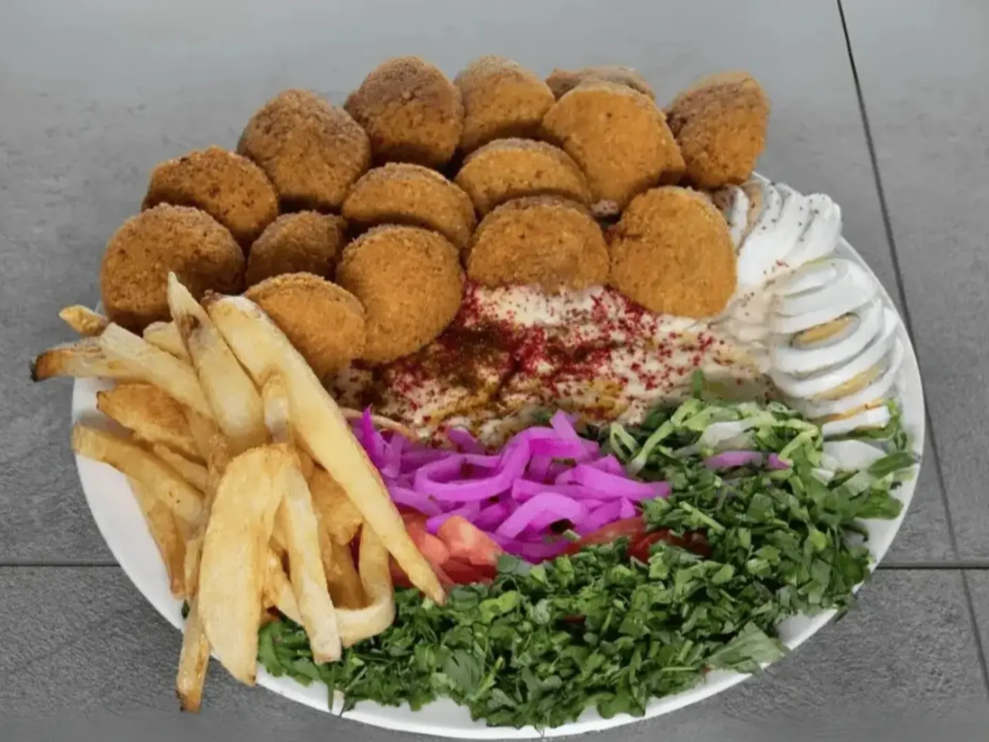 صحن فلافل عادي