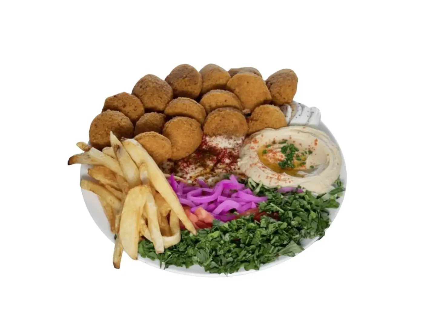 صحن فلافل و حمص