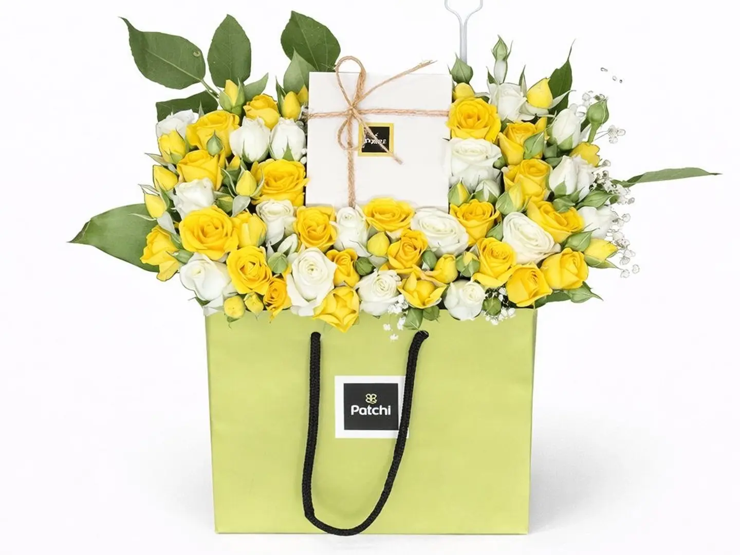 Pachai Chocolate Arranged With Roses