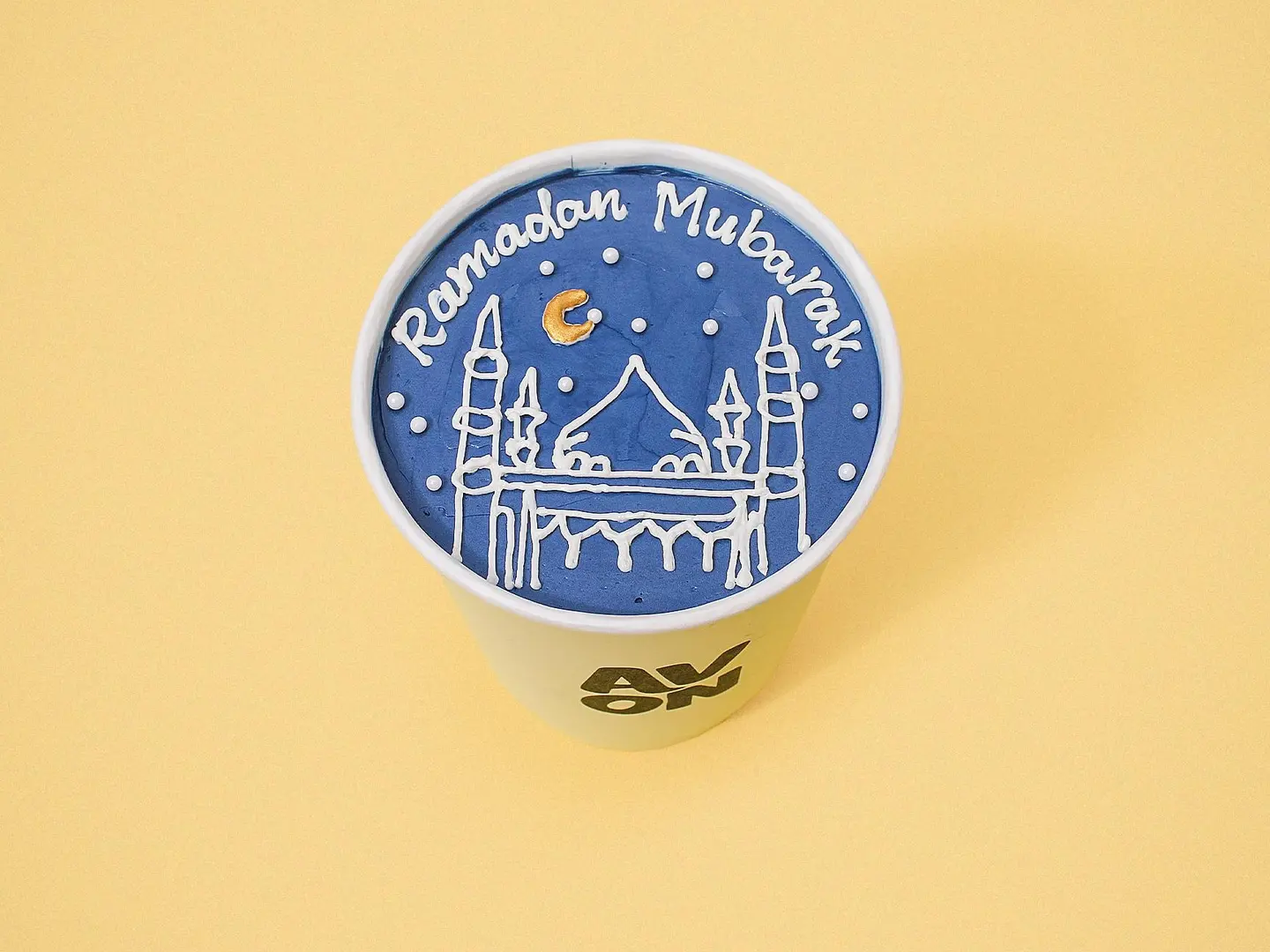 كيكة الكوب رمضان مبارك