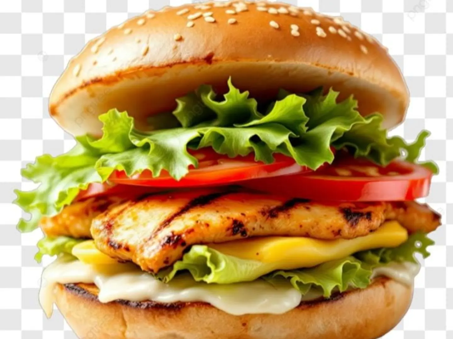 برجر دجاج مشوي