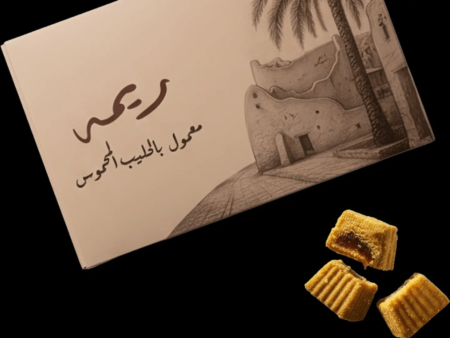 معمول ريمه بالحليب المحموس