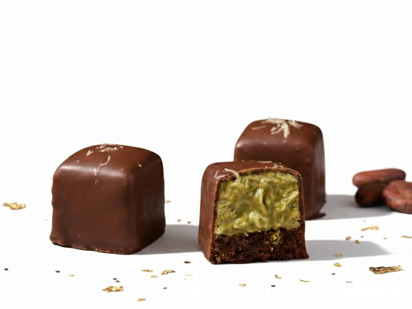 براوني بالكنافه والفستق