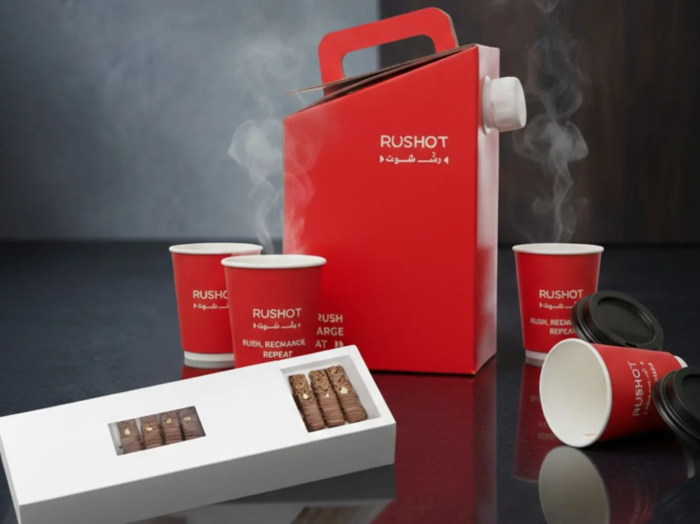 بوكس قهوة اثيوبي لتر ونصف مع ١٢ قطعه شوكلاته