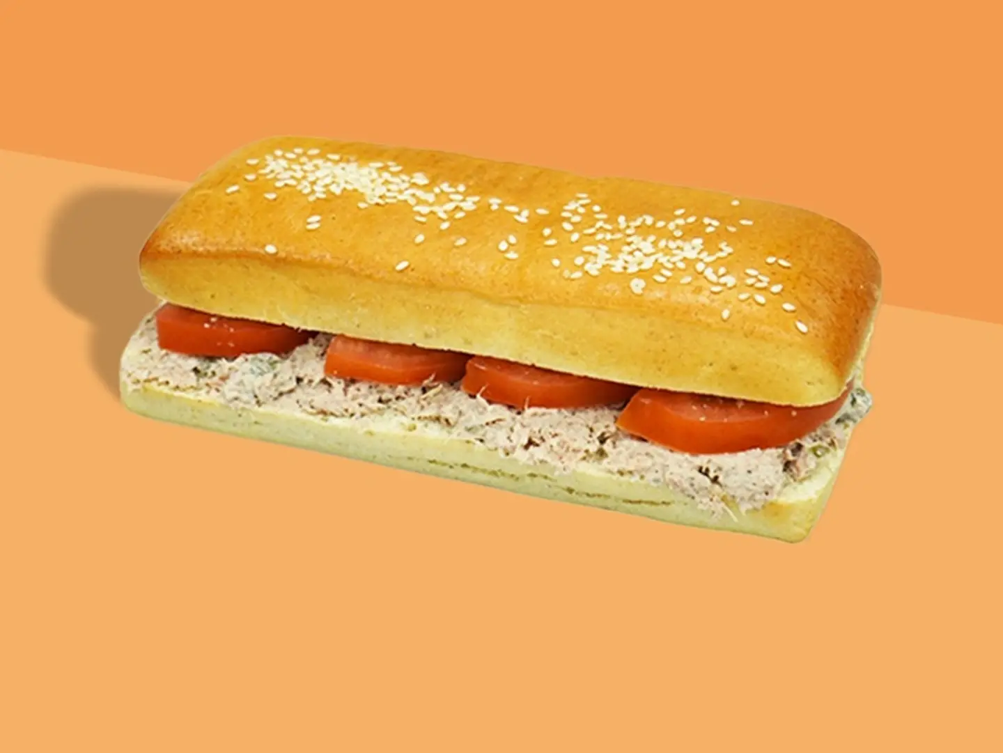 White Corn Panini Tuna Sandwich
