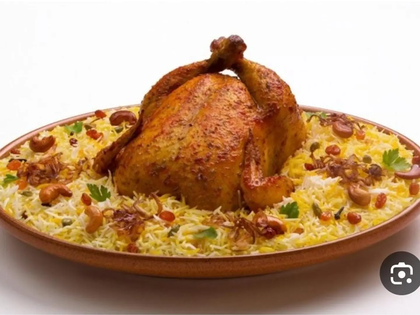 Half Roasted Chicken With Rice