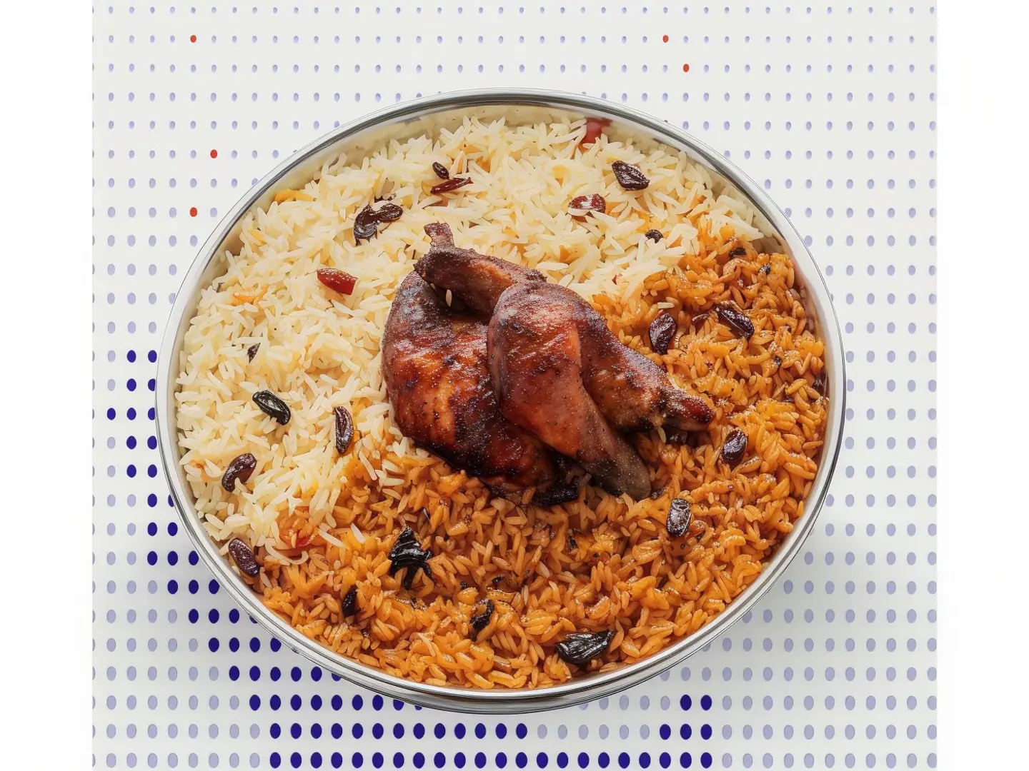 Half Grilled Chicken With Bukhari Rice