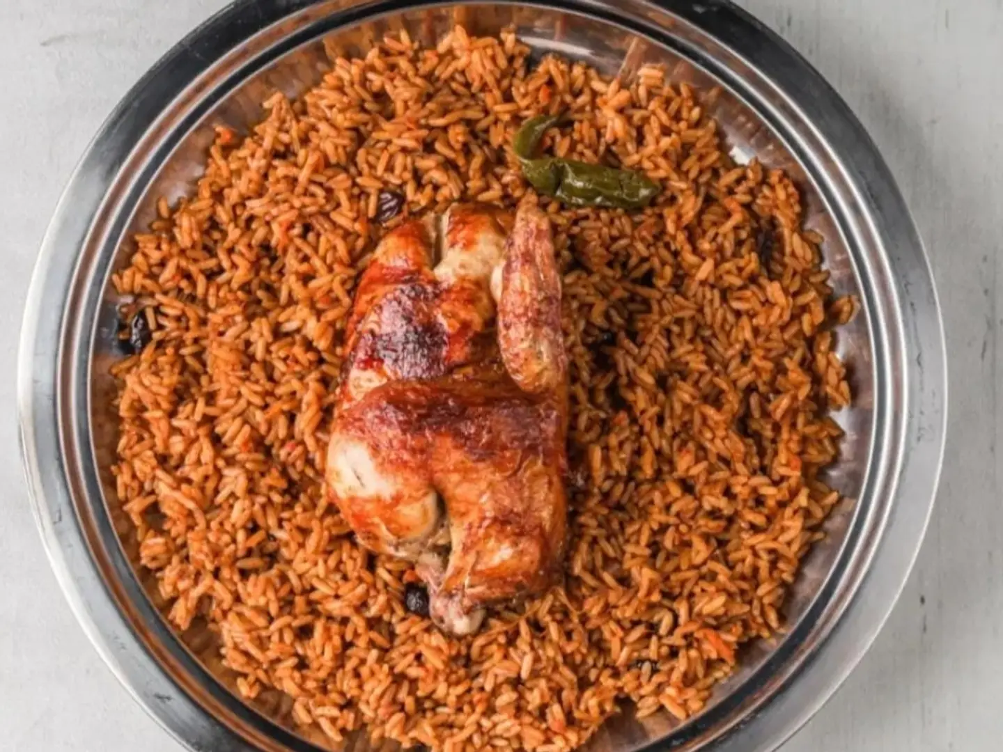 Grilled Piece With American Rice