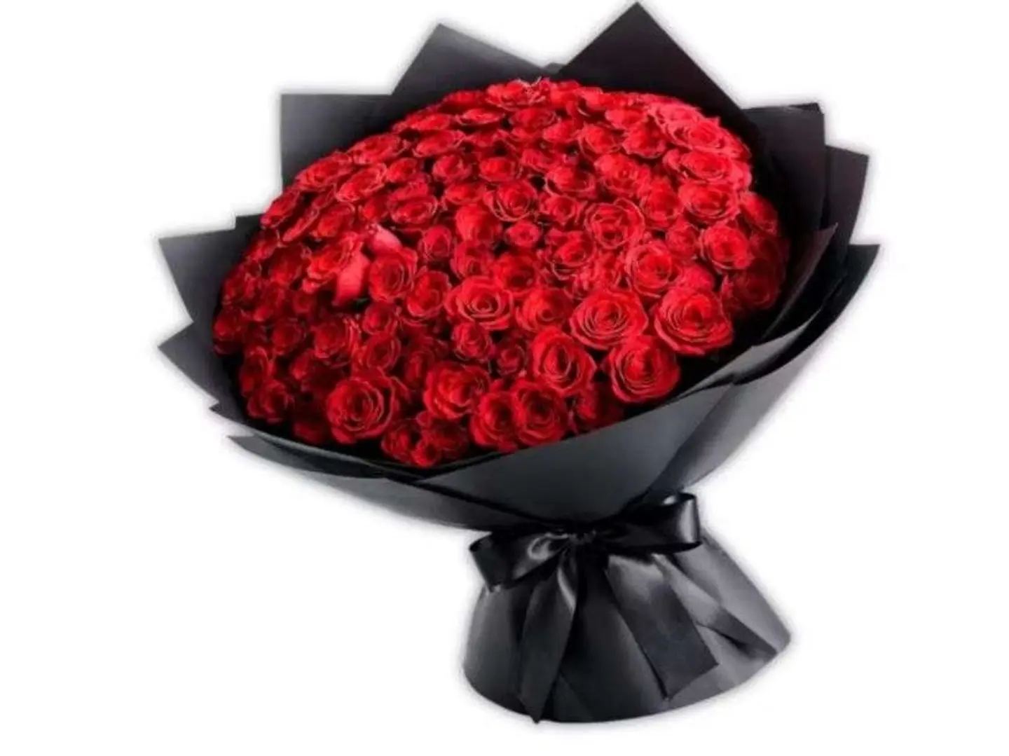 باقة حمراء كبيره