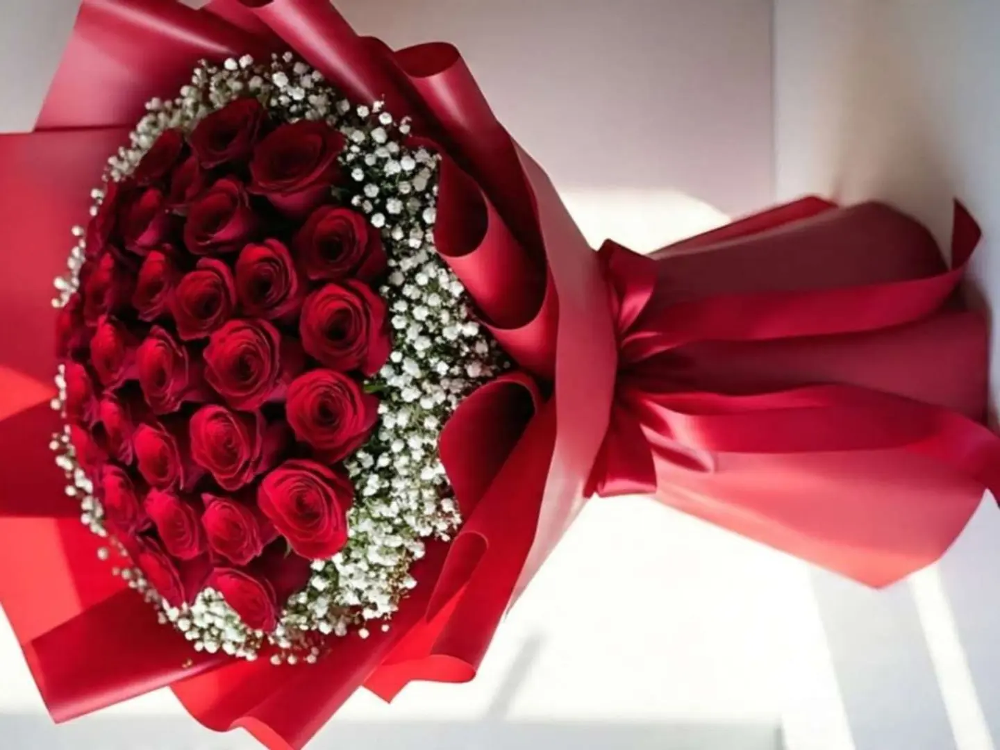 الباقة الكبيره الحمراء
