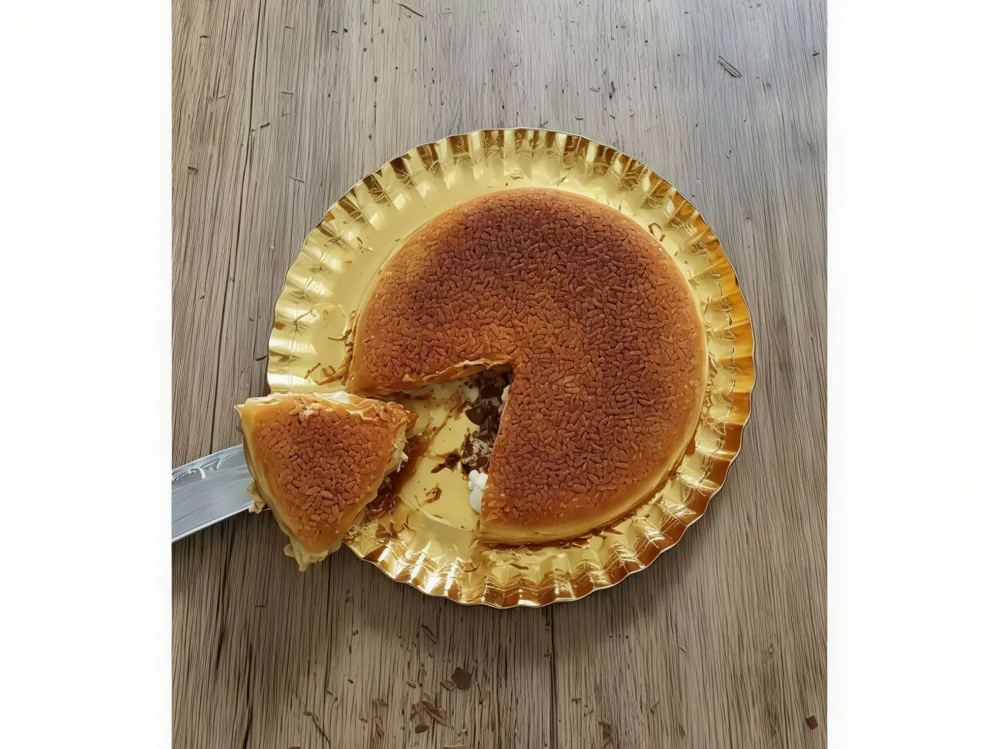 Kunafah Stuffed With Cream And Galaxy Chocolate - Small