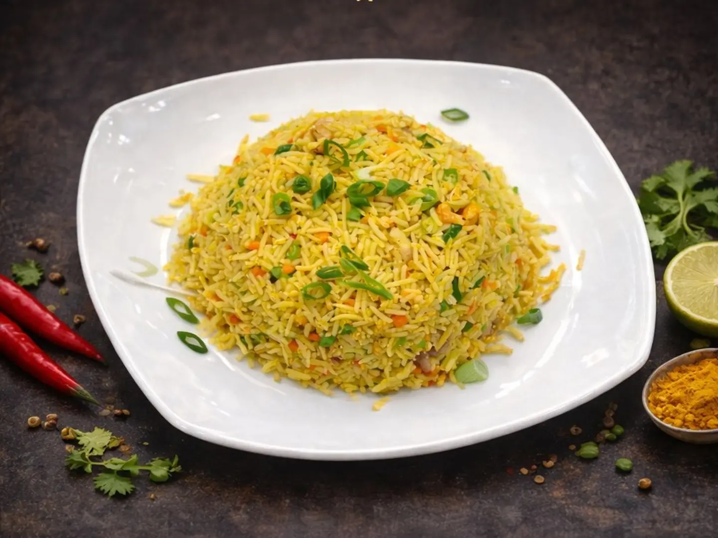 Singapore Prawns Fried Rice