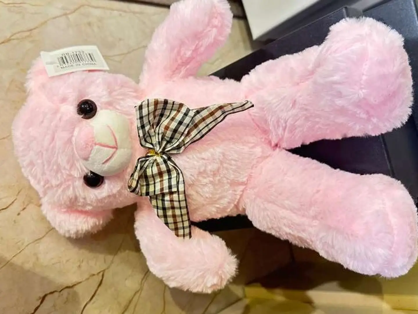 Pink Teddy Bear With A Bow