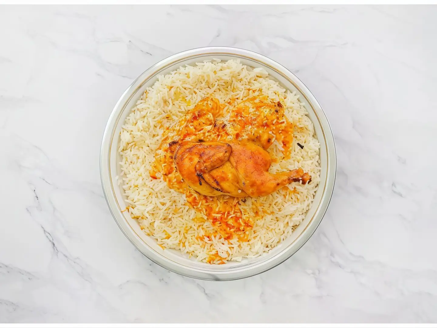 Grilled Chicken With Mathlouthah Shabi Rice - Small