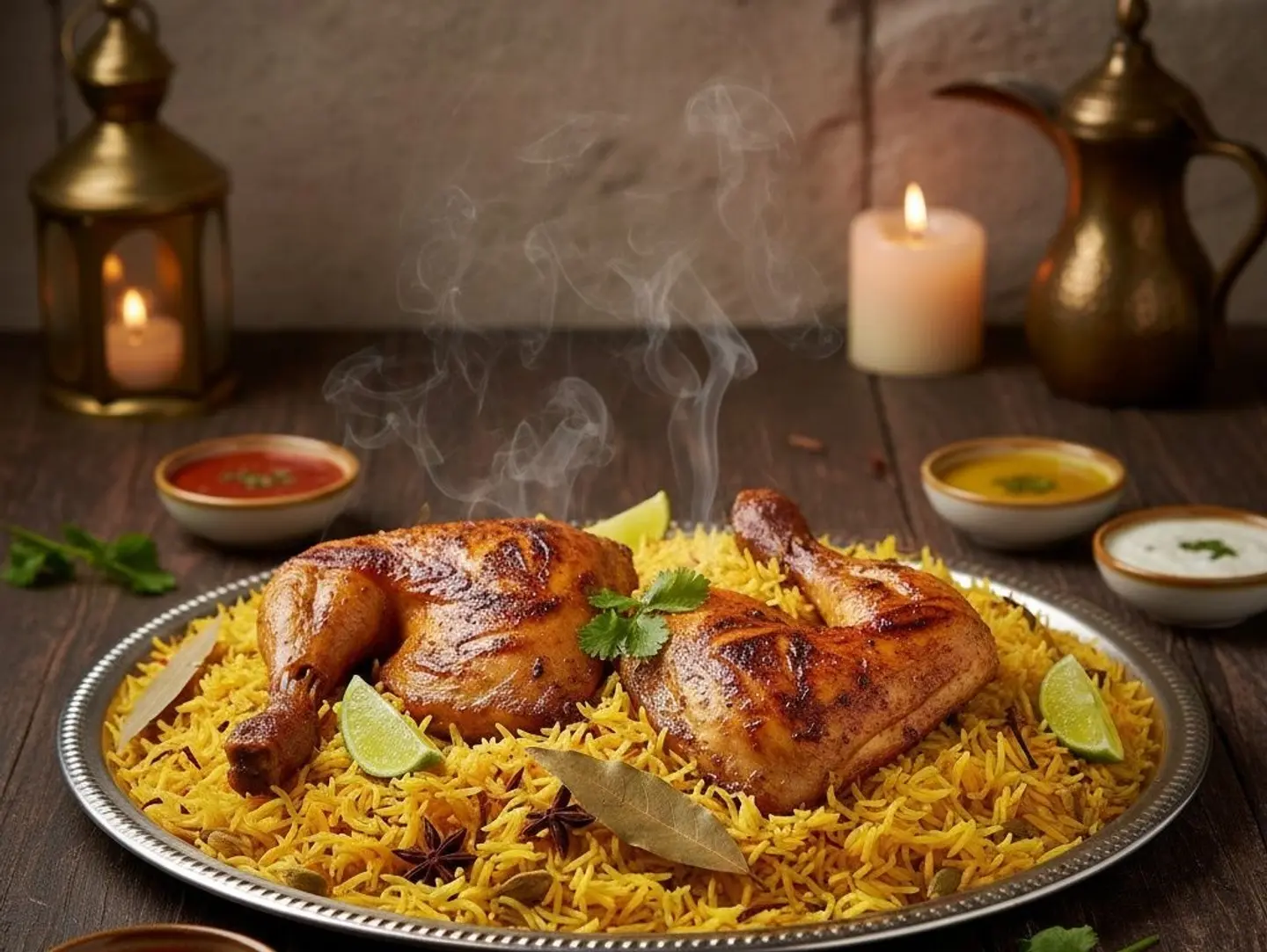 دجاج مظبي - نص حبه