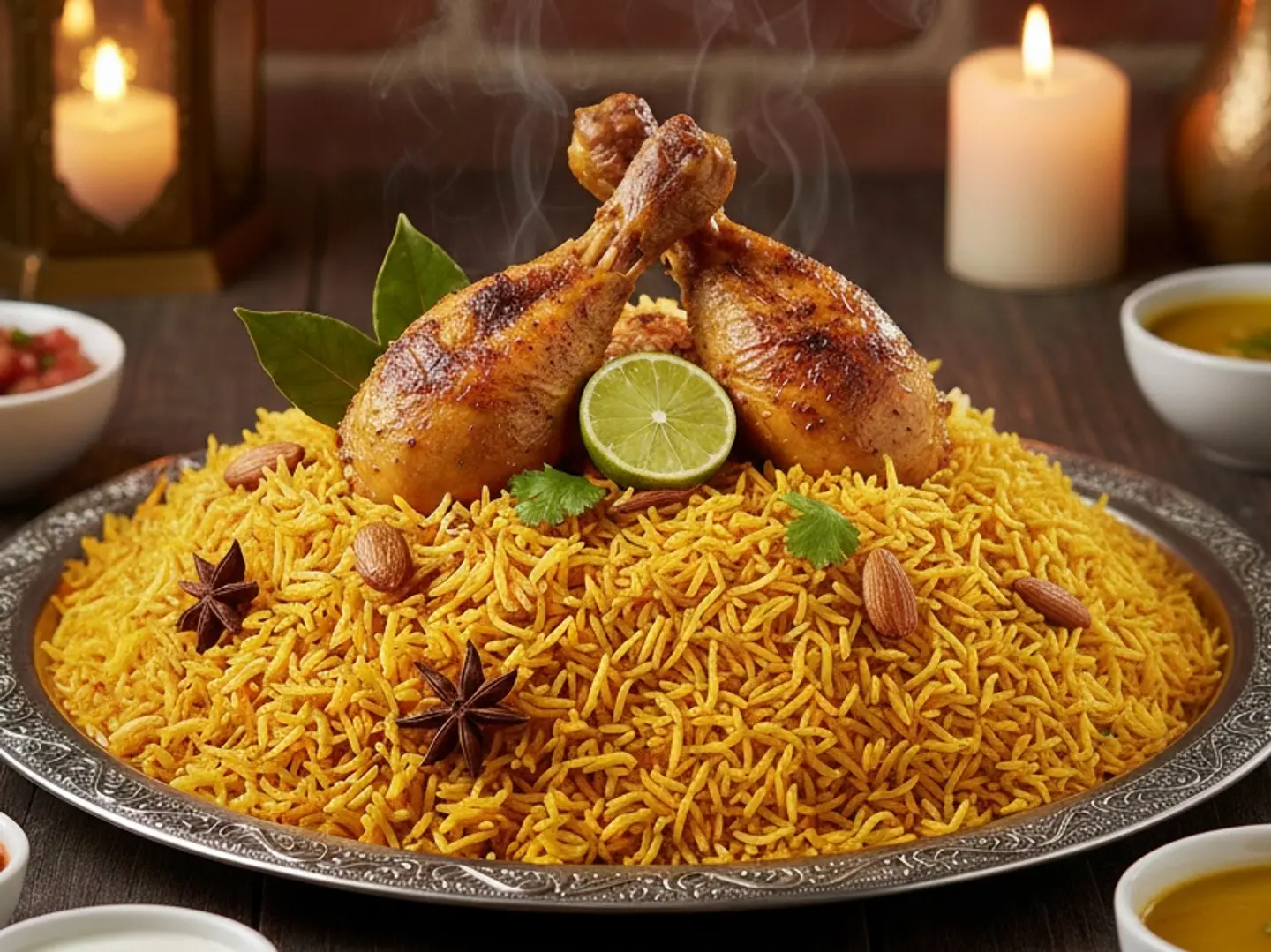 نص حبه دجاج مندي