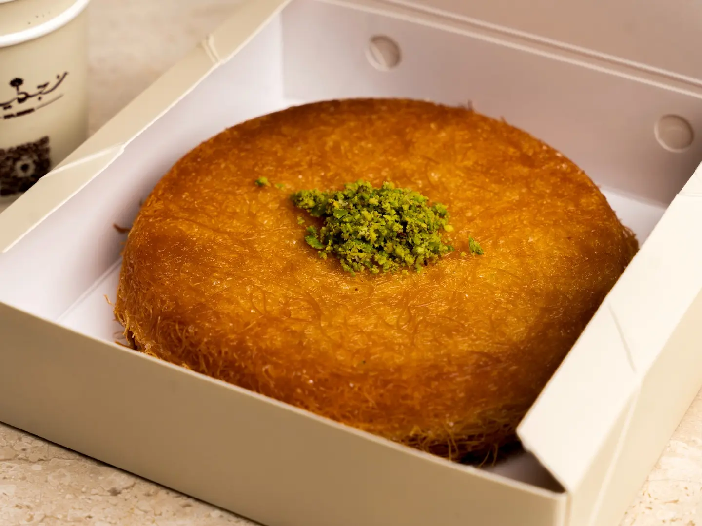 كنافه خشنه بالقشطه
