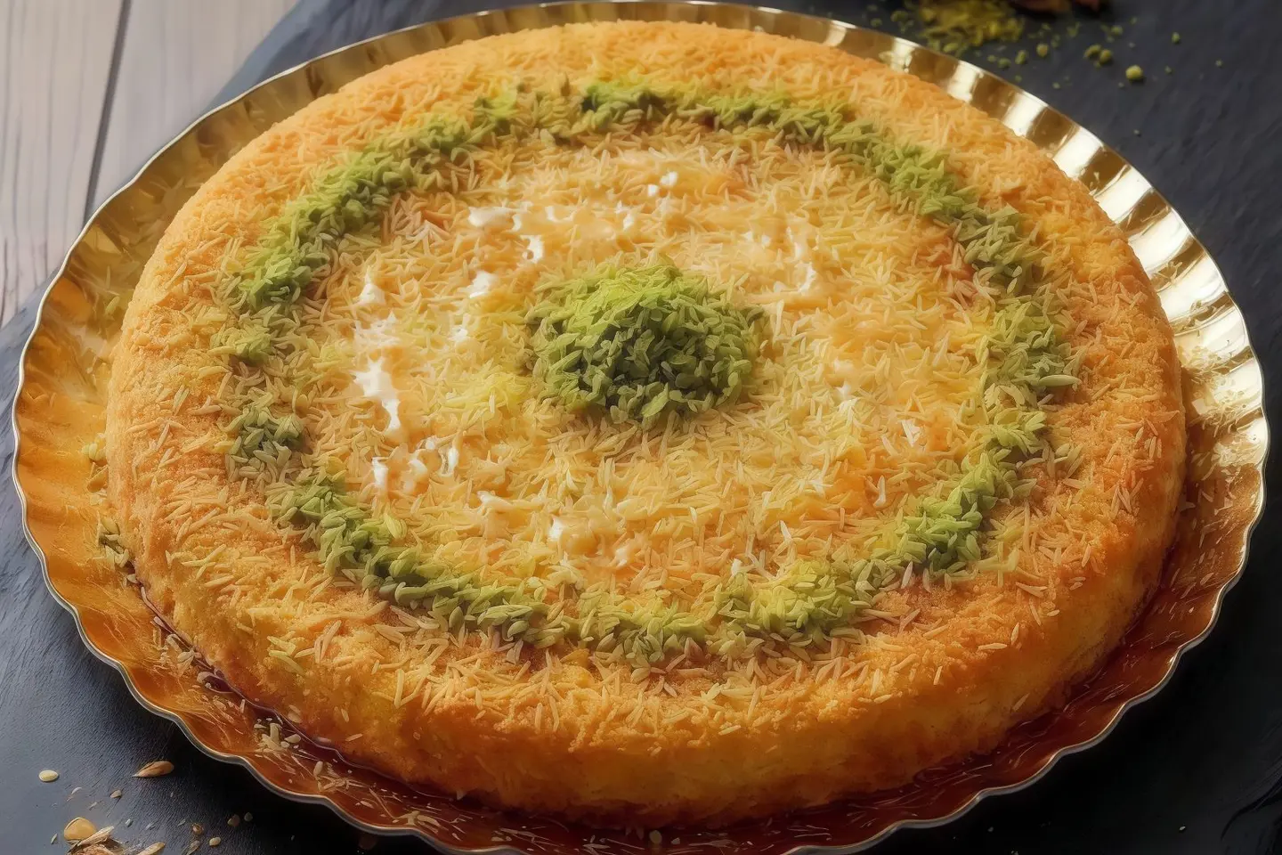 كنافة بالقشطة