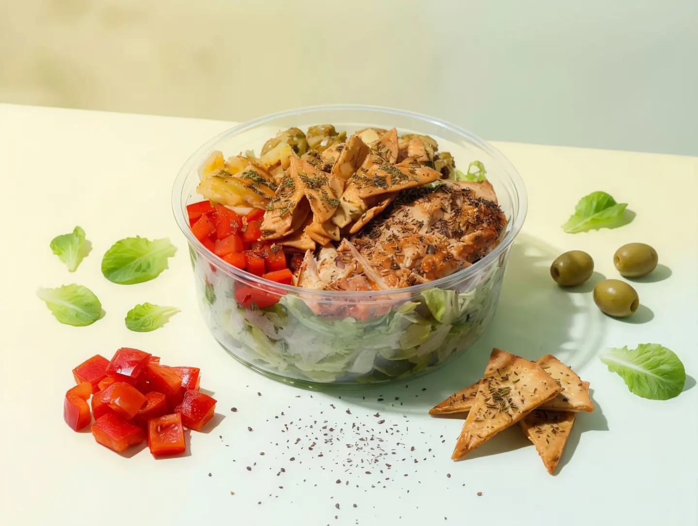 زعتر الدجاج المقرمشة