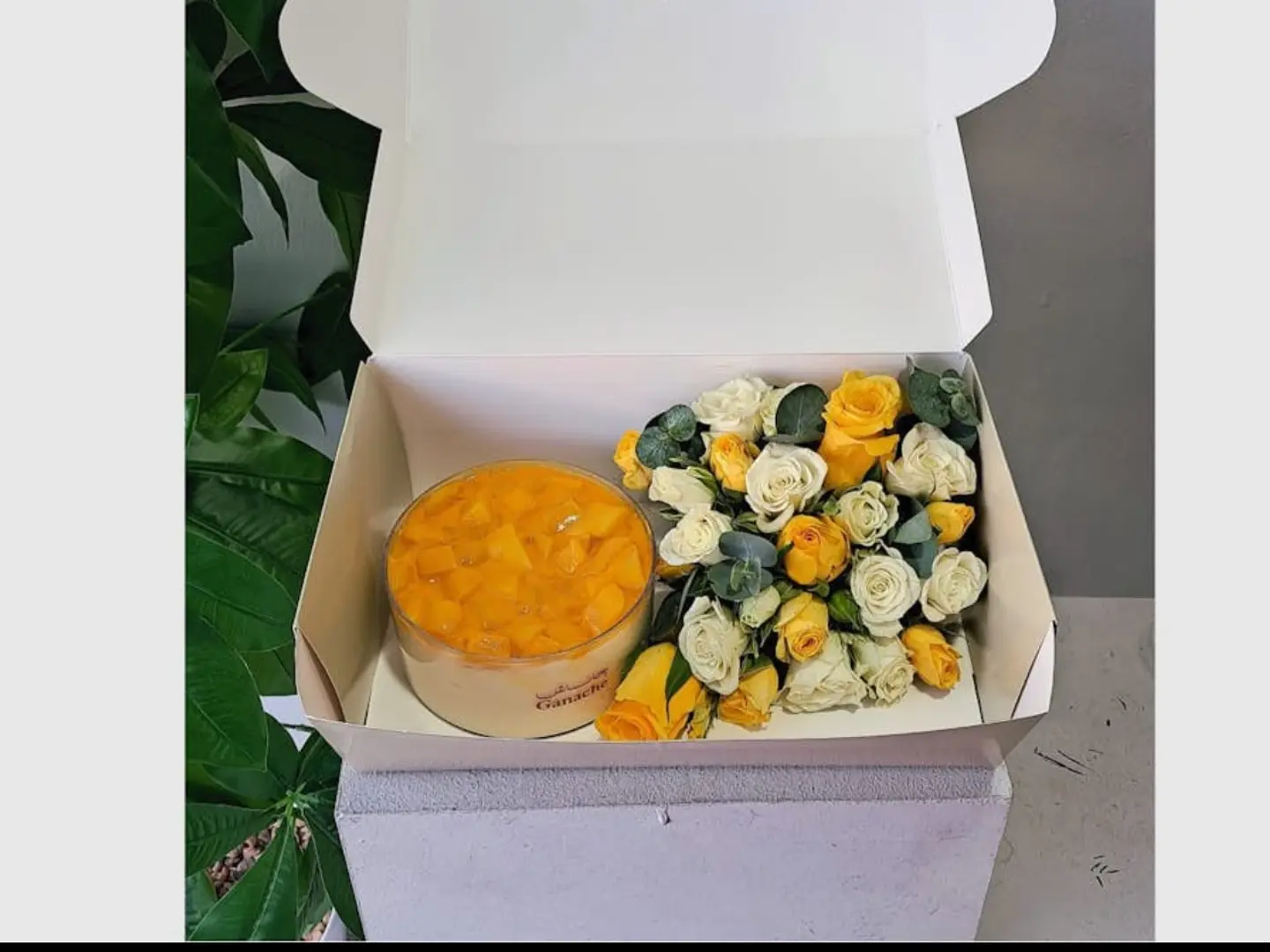 تنسيق ورد مع كيك جناش 02