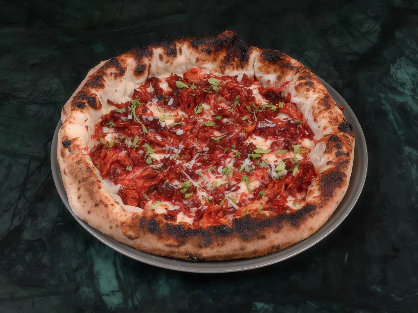 بيتزا دجاج مسخن