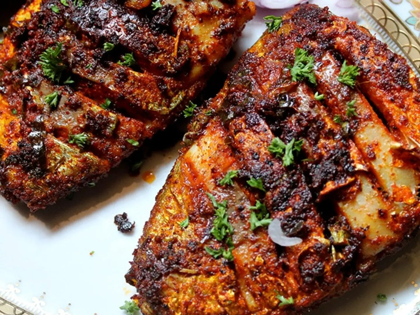 سمك روهو المقلي