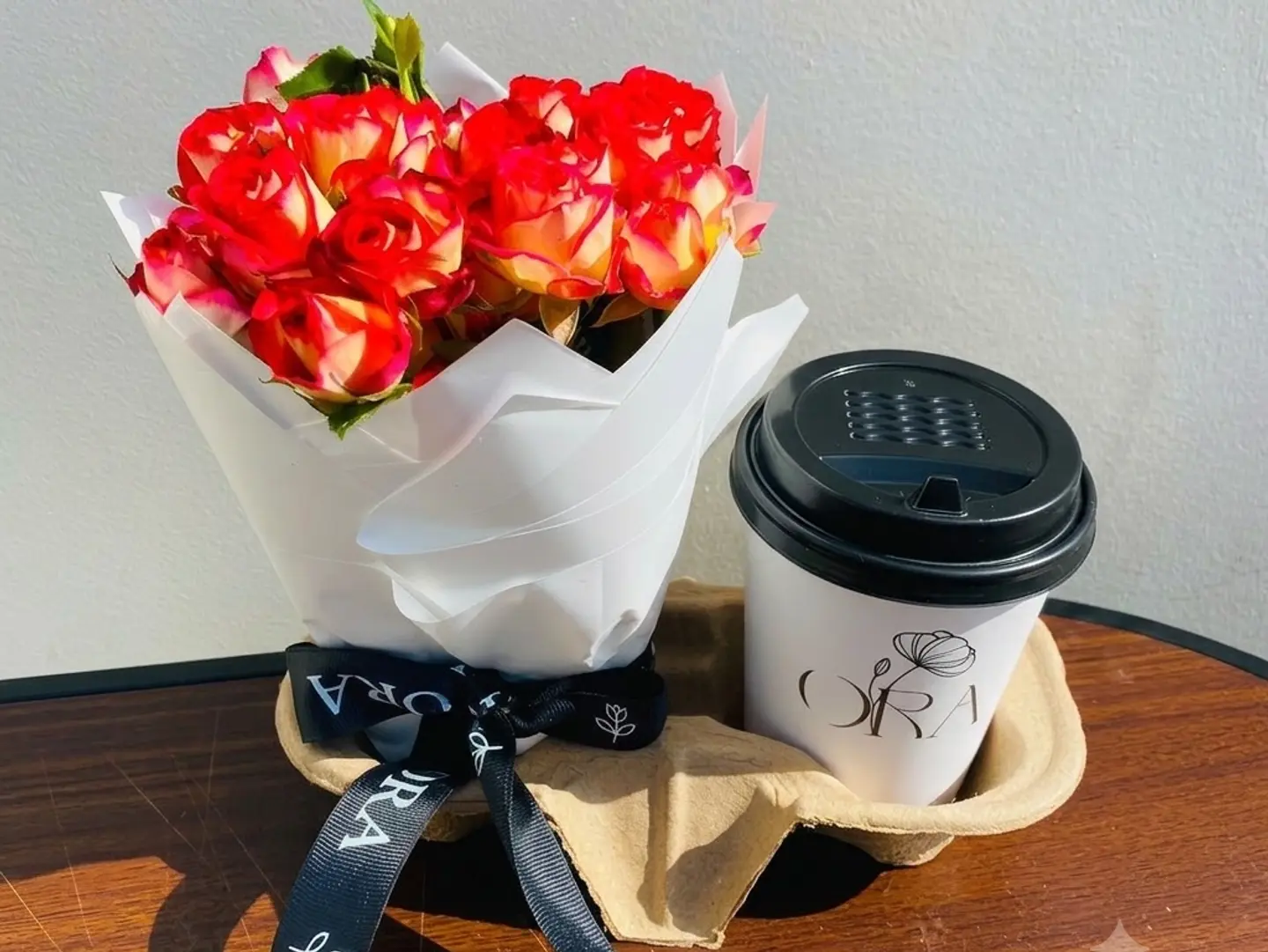 Coffee & Ruby Bouquet