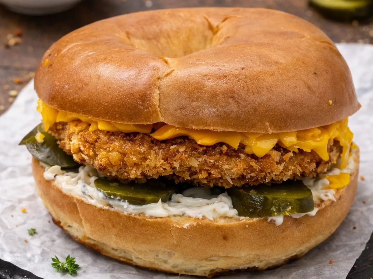 بيغل - دجاج مقرمش