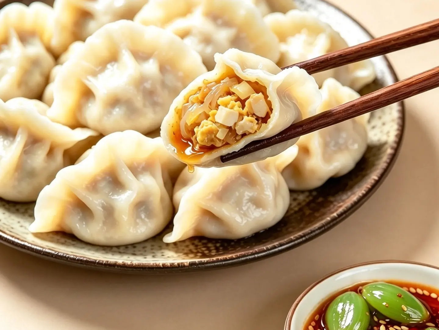 Tofu, Egg, And Vermicelli Dumplings