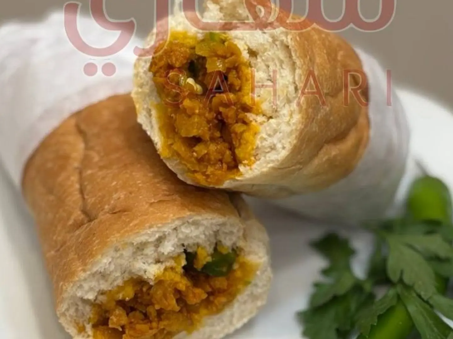 ساندوتش لحم مفروم - صامولي