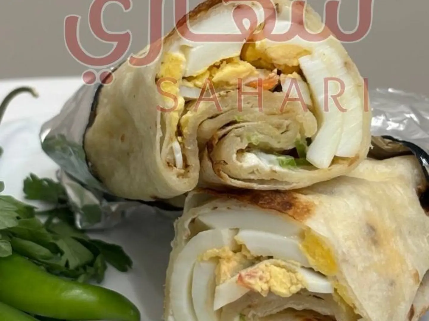 ساندوتش بيض مسلوق - خبز هندي