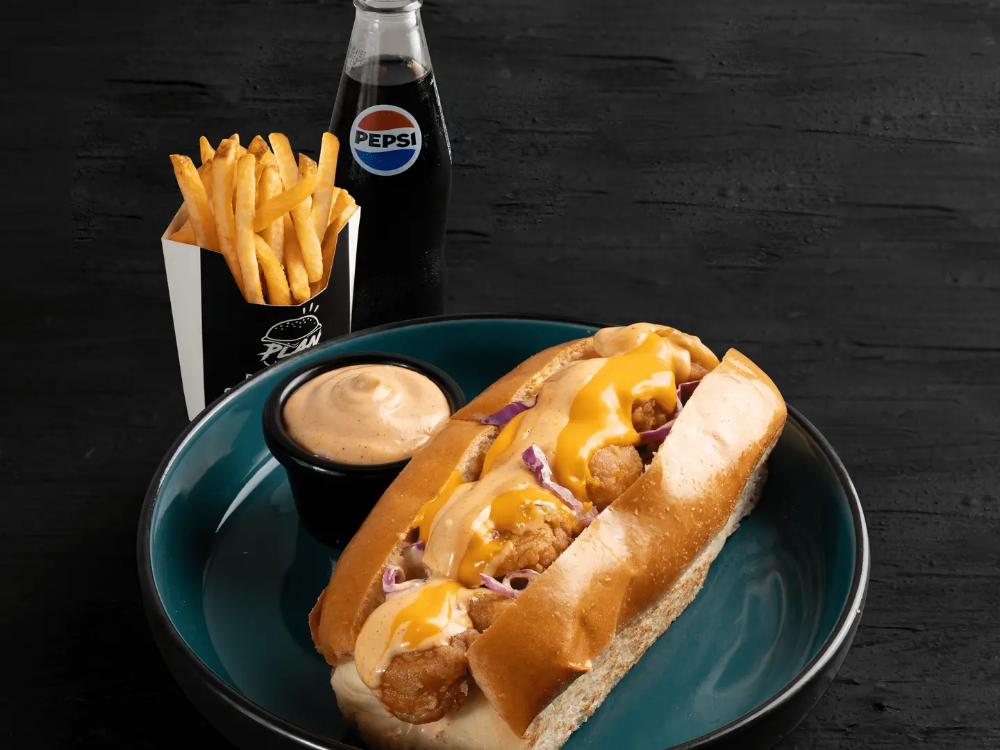 وجبة شرمب ساندوتش