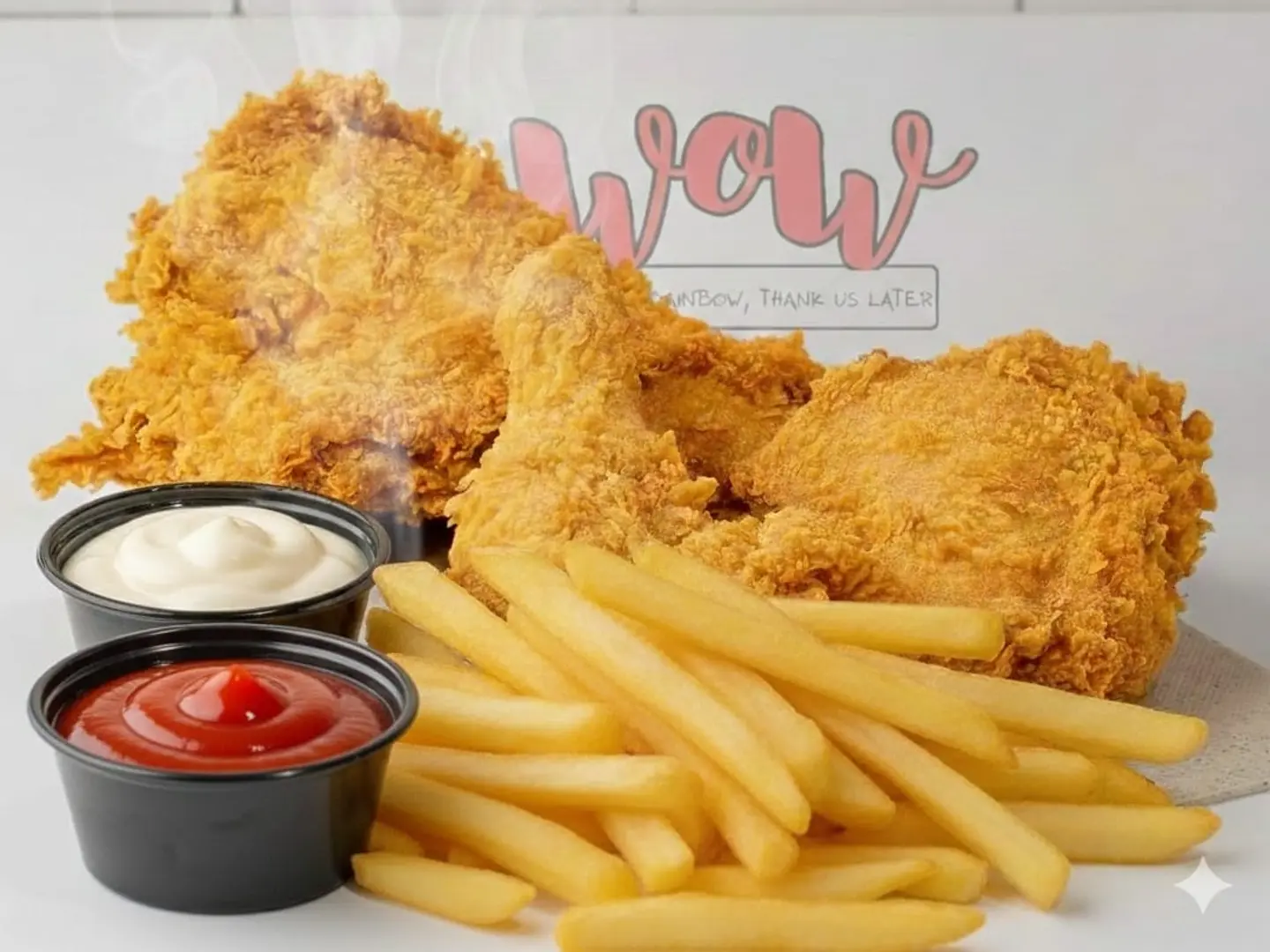 دجاج بروستد 4 قطع