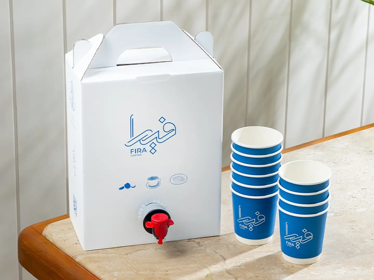 Combo Offer. Today's Coffee Box 2 Liters With A Box Of 6 Mini Tarts