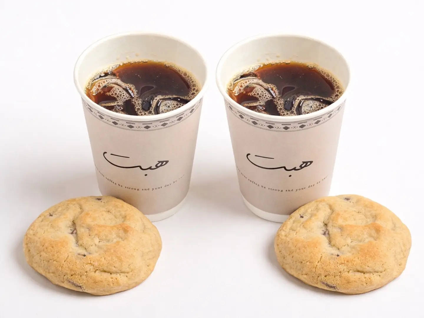 ٢ قهوة مقطرة و ٢ كوكيز كلاسك