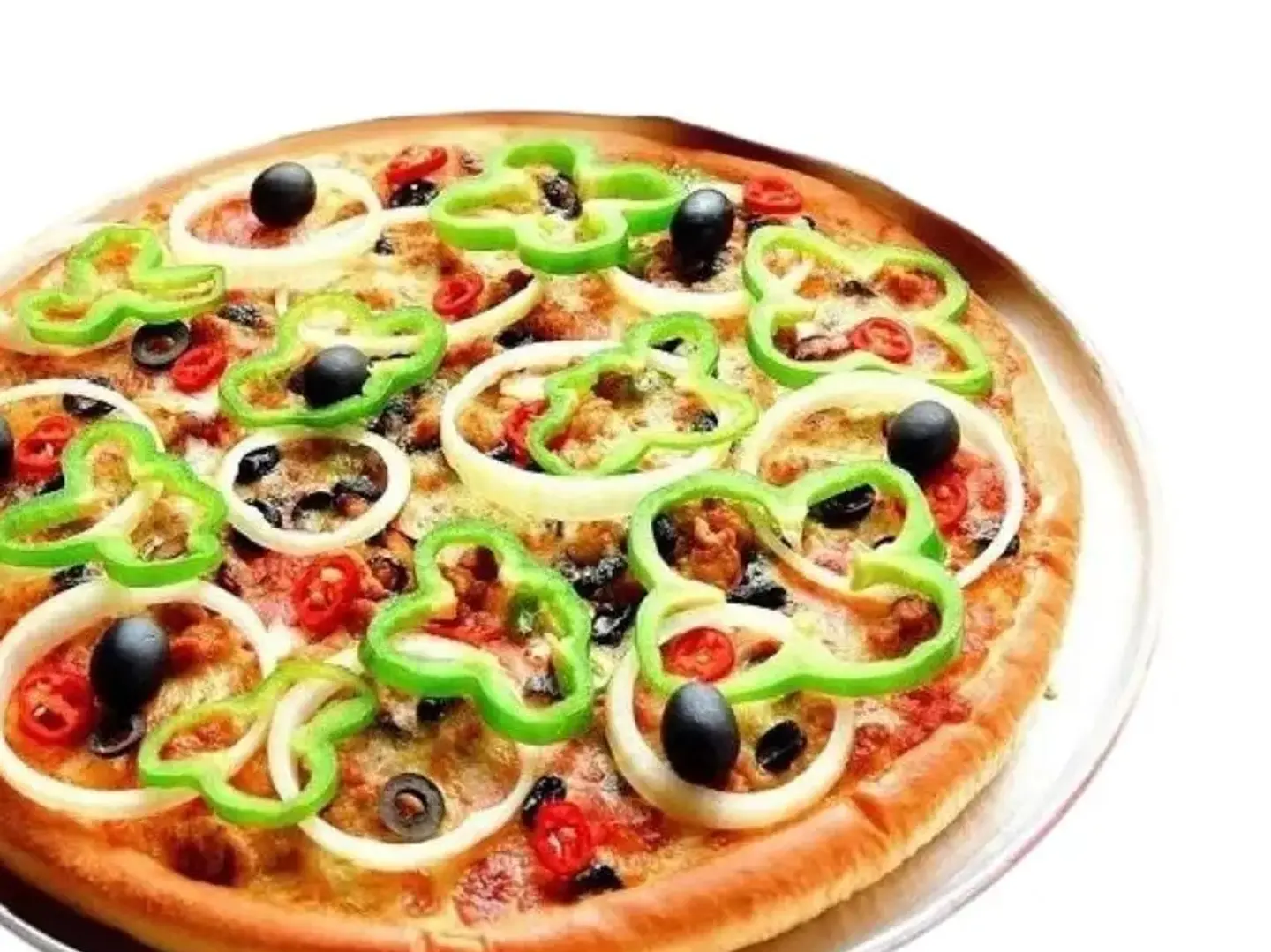 بيتزا خضار كبير