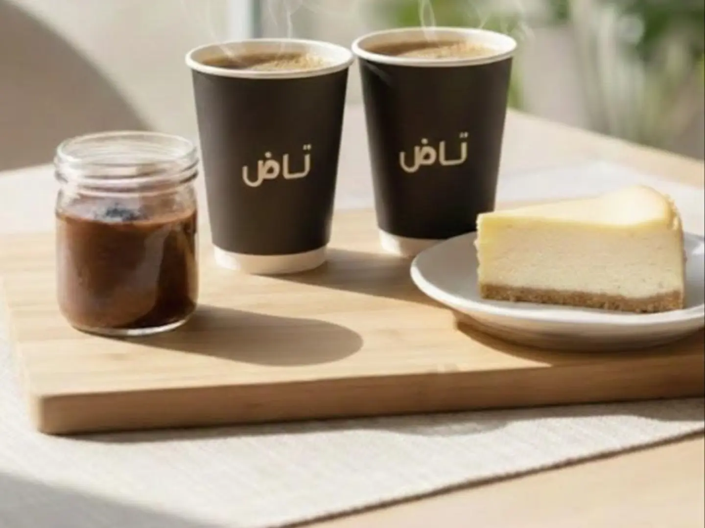 2 Small Coffee Of The Day + 1 Cheesecake + 1 Pudding