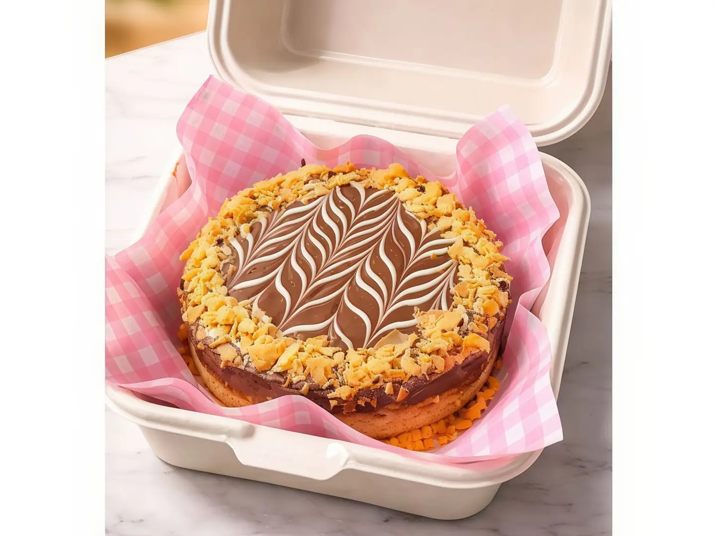 لنش كوكي كيك مقاس (4) انش