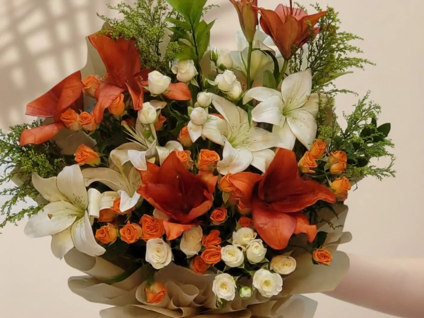 Tulip And Baby Rose Bouquet