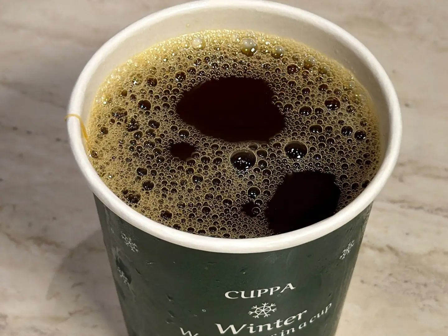 قهوة مقطرة حارة