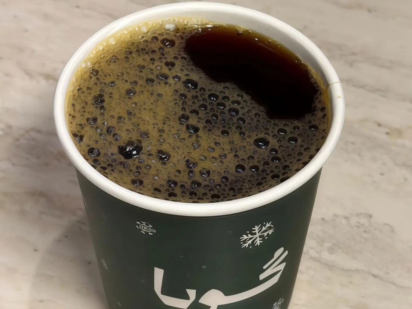 قهوة اليوم حار كبير