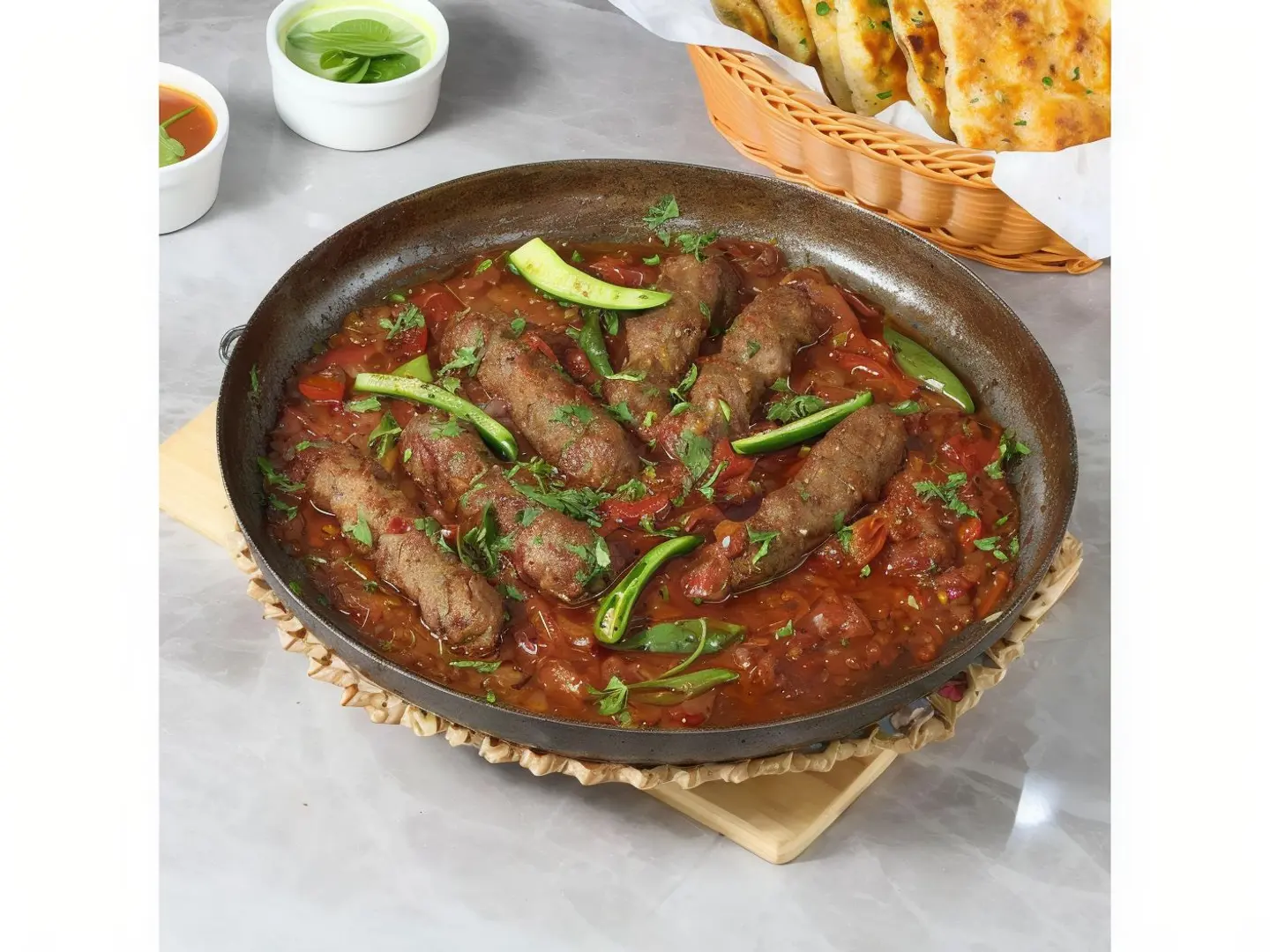 Reshmi Kebab Karahi - Half A Chicken