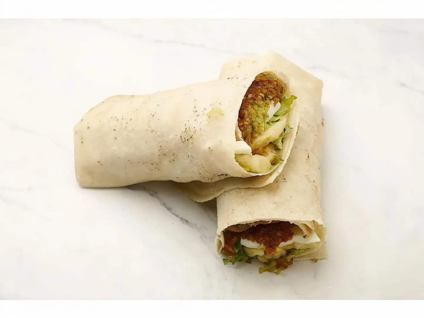 Falafel With Egg Sandwich