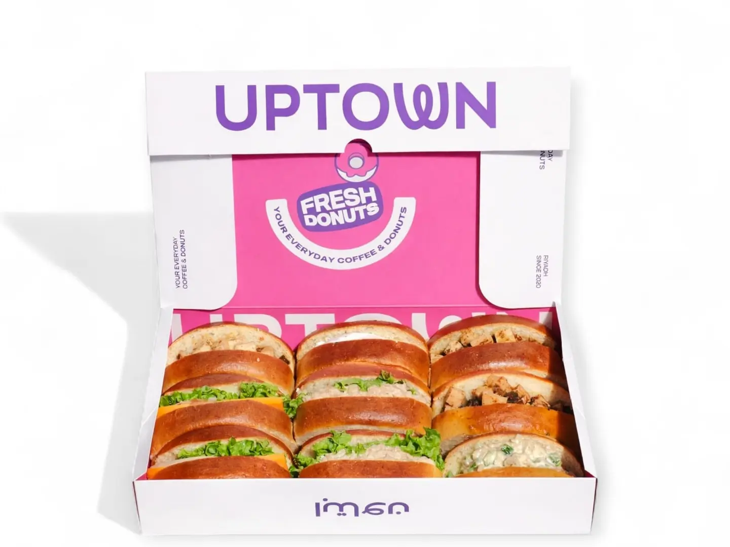 بوكس ميني بريوش ساندوتش عدد 9 حبات