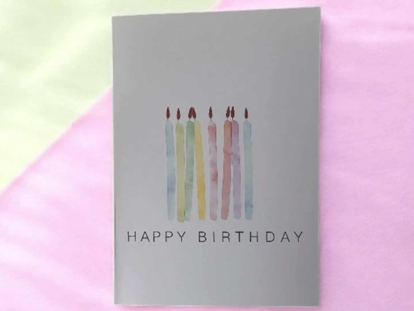 Happy Birthday Candle Card