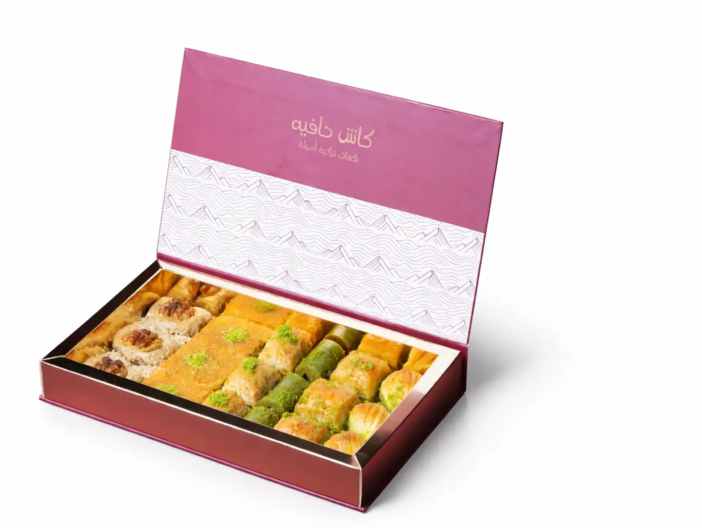 علبة بقلاوة متوسطة