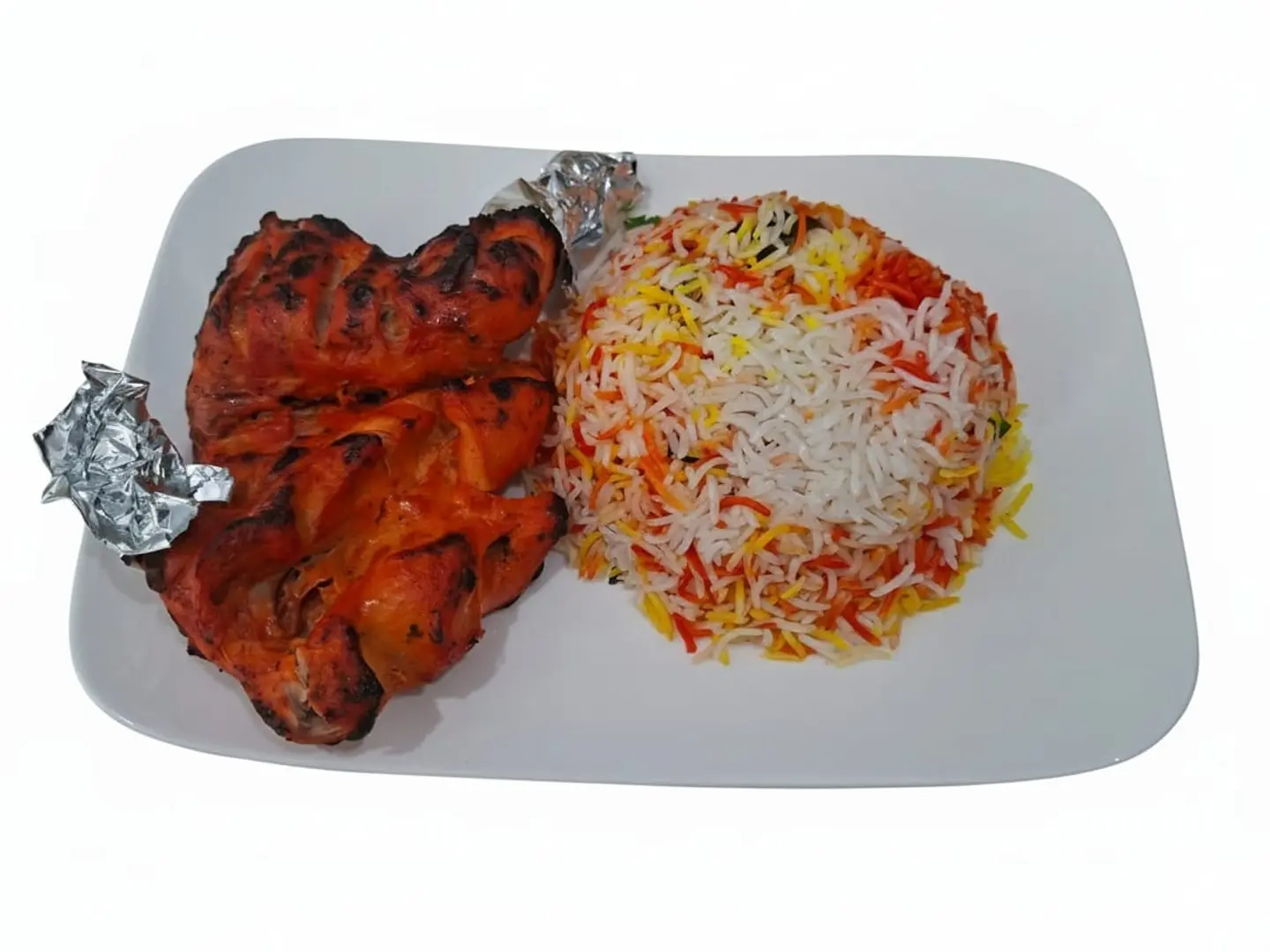 Tandoori Chicken Half With Rice