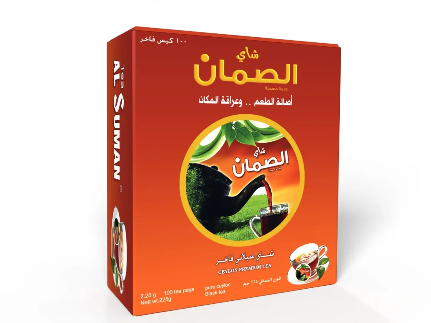 شاي الصمان سيلاني الأحمر 100 كيس