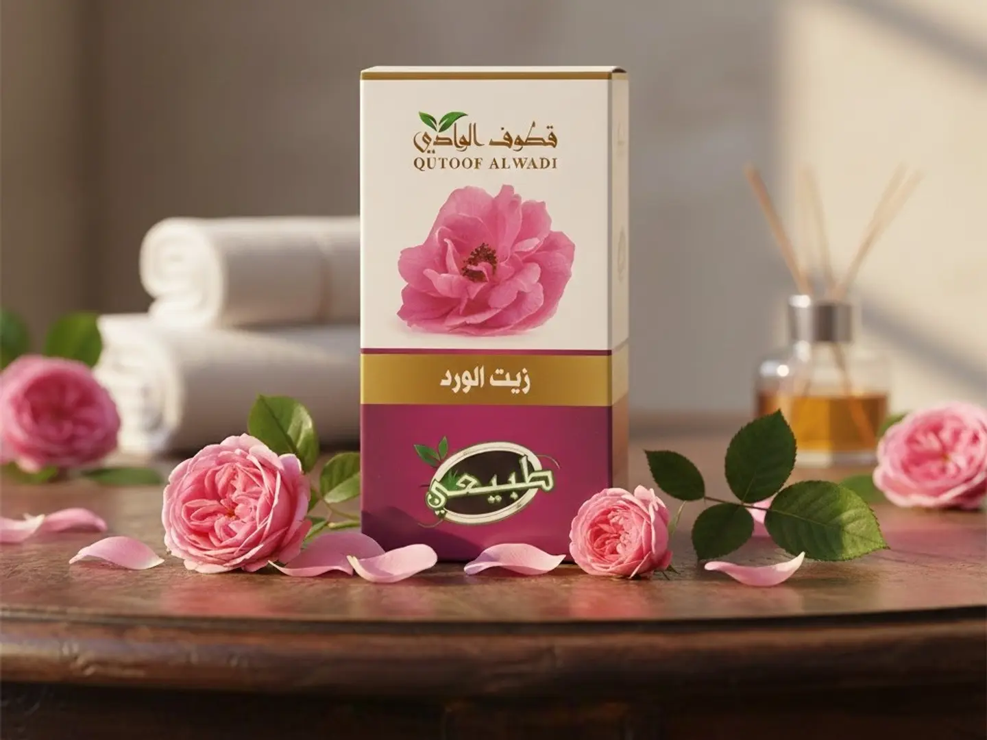 زيت الورد قطوف الوادي 125 مل