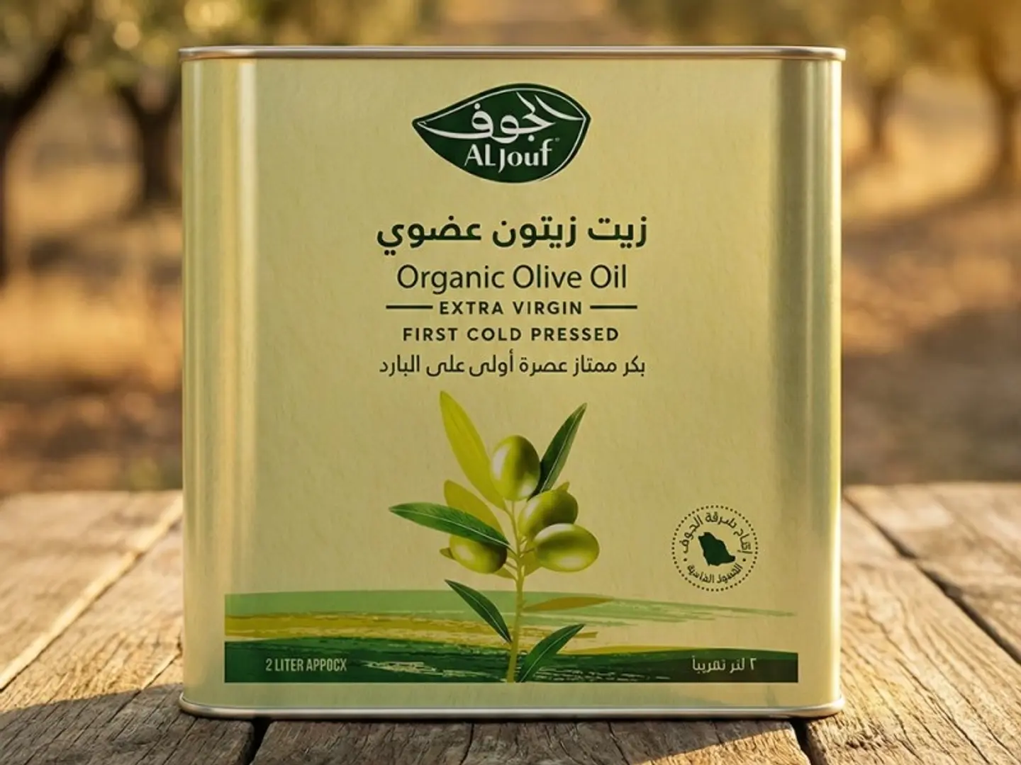 زيت زيتون الجوف عضوي 2 لتر